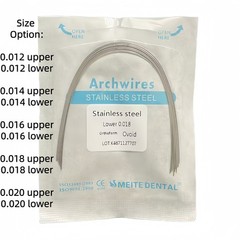 Dental Ortho Arch Wire NiTi Stainless Steel Ovoid/Natural Round Rectangular Wire