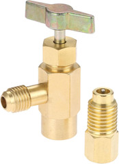 R1234YF Self-Sealing Can Tap with R134A Tank Adapter, 1/2’’ to 1/4’’ SAE Refr…