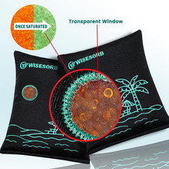 500G X 2Pcs Rechargeable Desiccant Packs, Reusable Car Dehumidifier, Microwave R