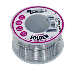 MG Chemicals Sn60/Pb40 Rosin Core Leaded Solder, 0.062″ Diameter, 1/2 lb Spool