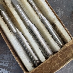 Vtg MORSE Cutting Tools – 1/2 12 NC Taps – 3 Piece Tap Set HS w/ Box