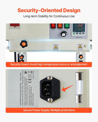 Continuous Bag Band Sealing Machine, 0.24-0.47 in Seal Width, Vertical Band Seal