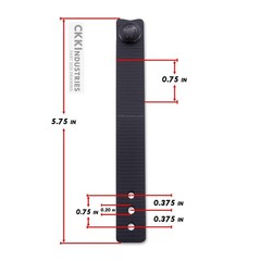 IWB Soft Belt Loops – w/Heavy Duty Rubberized Nylon Pull-The-Dot Security Sna…