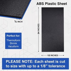Versatile 12″ x 24″ ABS Plastic Sheet – Textured & Matte Finish for DIY Projects