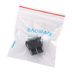 1-Pack Momentary Rocker Switch – Black, 16A, 250VAC, ON/Off/ON DPDT, Snap-in …