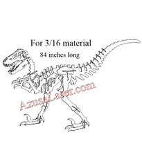 BIG Dinosaur dxf file on thumb drive for 3/16th steel CNC Plasma, laser