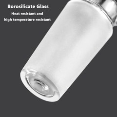 2PCS Glass Hexagonal Head Glass Stopper for 24/40 Joint Glass Outer Joint Close