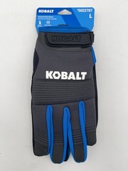 Kobalt Black Synthetic Leather Mechanical Repair Gloves 3 Pairs (Touch Screen)