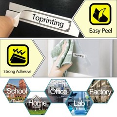 5PK Compatible Dymo LetraTag Refill 91331 Plastic White Label Tape 12mm LT-100H