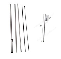FeatherFlagNation 14ft Teadrop Flag Pole Kit – telescopic pole & spike