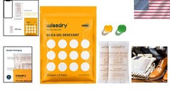 Rechargeable Silica Gel 50g [6 Packs] – Innovative Moisture Control for Food
