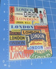 Cavallini LONDON -Page 5.5” X 4” Notebook Journal Blank 40 Pages