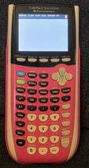 Texas Instruments TI-84 Plus C Silver Edition Pink Graphing Calculator w/Cover