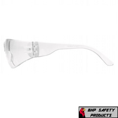 Safety Glasses, Scratch-Resistant, Anti-Fog, Clear Lens Color, Lot of 12