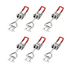 6-Pack 4001 330Lbs Holding Capacity Toggle Latch Clamp with Screws Red