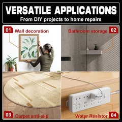 3M Heavy Duty Double Sided Tape 10FT – Wall, Car, LED, Home & Office Use
