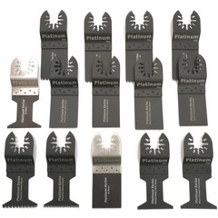 14 PC Universal Saw Blade Oscillating MultiTool Multi Tool Wood Metal Cutter