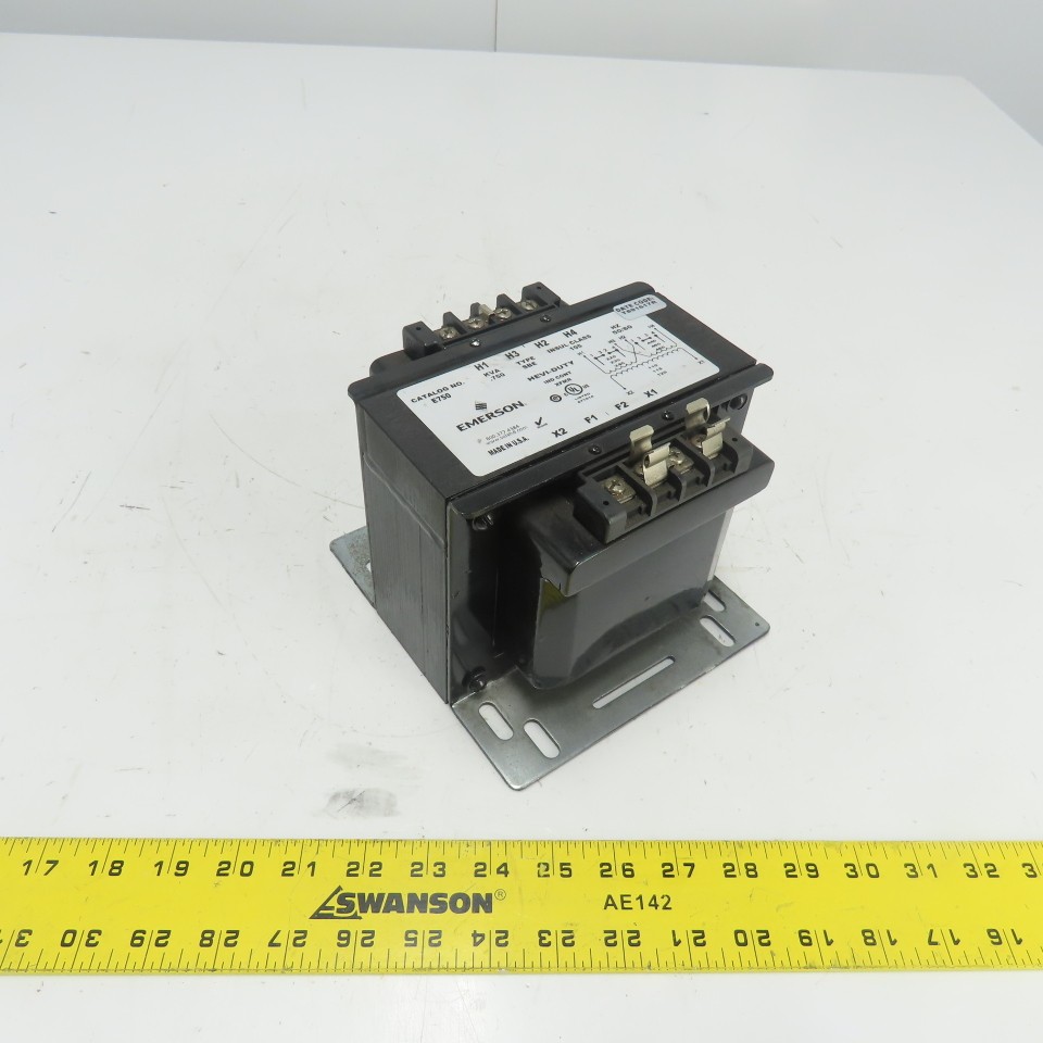 Emerson E750 .750KVA Transformer 220/230/240/440/460/480V Pri 110/115/120V Sec