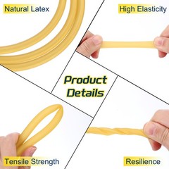 13 Ft(4M) Latex Rubber Tubing, 5/64″(2mm)ID 3/16″(5mm)OD, Plain