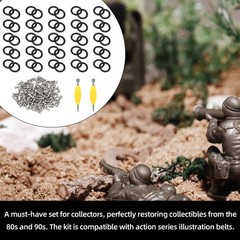 Action Figure Repair Kit: 50 O-Rings, 100 Screws, and as shown in the picture