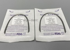 Dental Orthodontic Arch Wire Super Elastic NITI Round Rectangular Natural Form