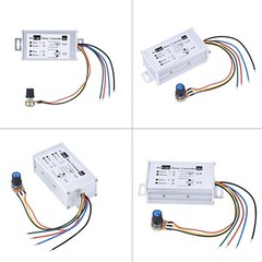 PWM DC Brush Motor Stepless Variable Speed Controller Switch 12V 24V 48V 60V 20A