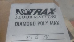 Notrax 519S0313YB 3 Ft Width 13 Ft Length Black/Yellow Antifatigue Runner