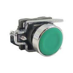 XB4-BA31 Push button metal XB4,green 22mm spring return 1NO unmarked XB4BA31 NEW