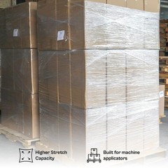 19.7″x6000′ 80 Gauge Cast Machine Stretch Wrap Clear Shrink Film 1 Roll