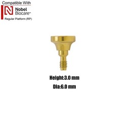 NobelActive Dental Healing Abutment Cap Fit Nobel Biocare Height 3/5/7mm RP NP
