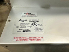 READY ACCESS INC MODEL AA300 LIGHTED HOOD W/FILTERS AND AIR CURTAIN SYSTEM