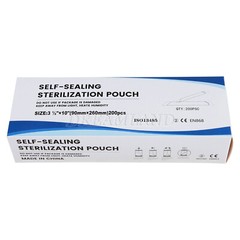 Sterilization Pouches- 3.5 ” x 10 ” Dental Medical Self Seal Pouch Bag 200 Bags