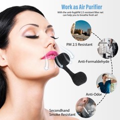 100 Pieces Nose Plug Filter Disposable Nose Dust Filters Nostril Filters Spray