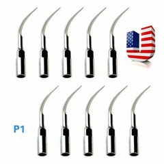 10Pcs Dental Tip Ultrasonic Piezo Perio Scaling Handpiece P1 for EMS SKYSEA