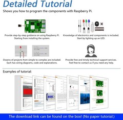 Ultimate Starter Kit for Raspberry Pi 5 4 B 3 B+ 400 Zero 2 W, 962-Page Detai…