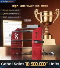 [2025 Upgraded] Power Tool Organizer Wall Mount with Charging Station, [5-Lay…