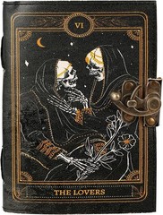 7×5 Book of Spells Leather Journal Grimoire Witch Notebook Vintage Diary