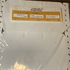 1000 Count Quill 5 X 3 Rotary Cards White CONTINUOUS Feed VINTAGE 7-11992 NOS