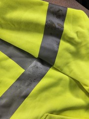 Spiewak VizGuard Hi-Vis Yellow/Gray Full Zip Hooded Fleece Jacket 6XL NWT