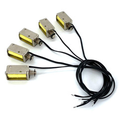 5PCS DC 12V 4Mm Stroke Mini Push Pull Type Solenoid Actuator Micro DC Solenoid E
