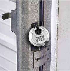 CINCINNO’S 2 Packs 4 Digit Combination Locks Stainless Steel Disc Lock Combo