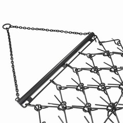 Steel Drag Harrow 4X4FT Heavy Duty Chain For ATV UTV Tractor Leveling Grading
