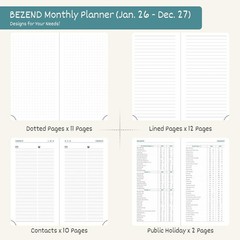 Pocket Monthly Planner 2026-2027 3.5″ x 6.5″ 2 Calendar Book for Purse with …