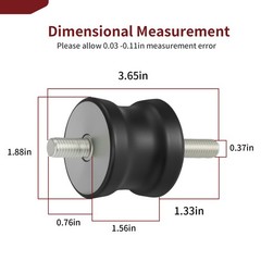 Shock mount 4 Pack For Multiquip MVC-64VH/VHW MVC80VH/VHW, MVC82VH/VHW 939010254