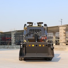Mini Skid Steer Loader 24HP 4-in-1 Bucket 3-Stage Pump Hydraulic System Pick Up
