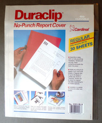 CARDINAL DURACLIP NO-PUNCH REPORT COVER & DUO-TANG 53540 Folders