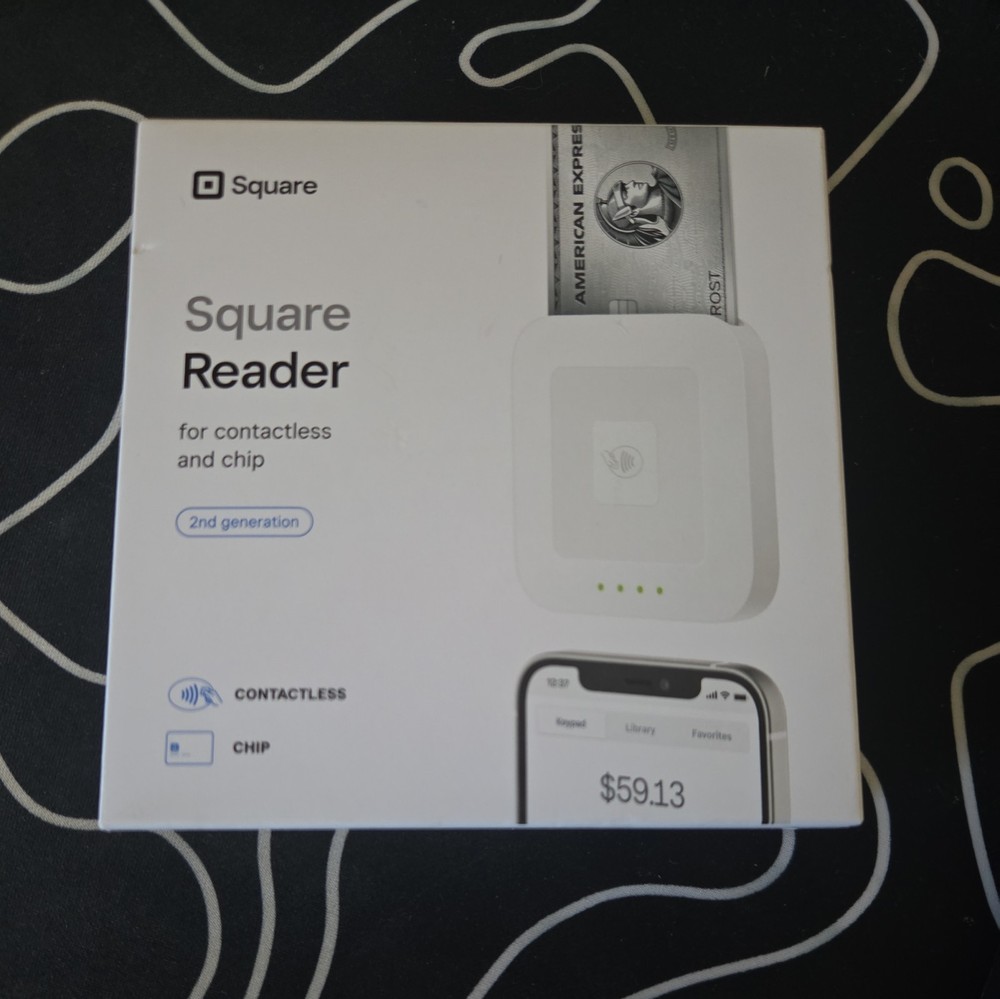 Square A-SKU-0792 Credit Card Reader for Contactless and Chip Machine 2nd Gen.
