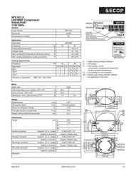 Secop NF5.5CLX R404a Hermetic Refrigeration Compressor 1/3 HP 115V L/MBP