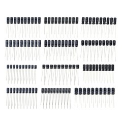 1uF to 470uF 12 Values x 10 Each Electrolytic Capacitor 120pc Assortment Kit