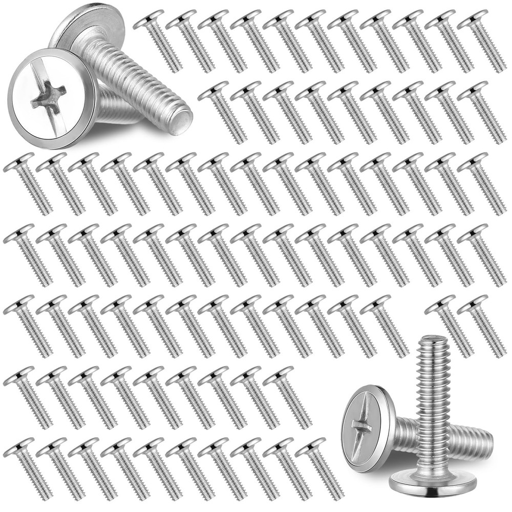 Blulu 100Pcs 1/4″20 Hurricane Shutter Bolts, Sidewalk Screws Bolts Truss Head…